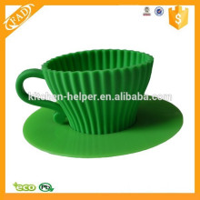 Mini Recycle and Reusable Novelty Design Food Grade Silicone Cupcake Molds
